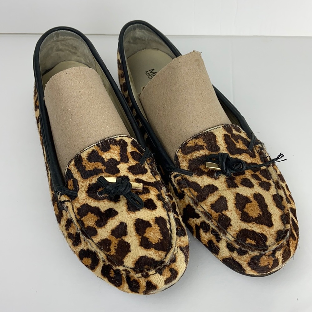 Michael Kors Calf Hair Leopard Loafers 9 1/2 M